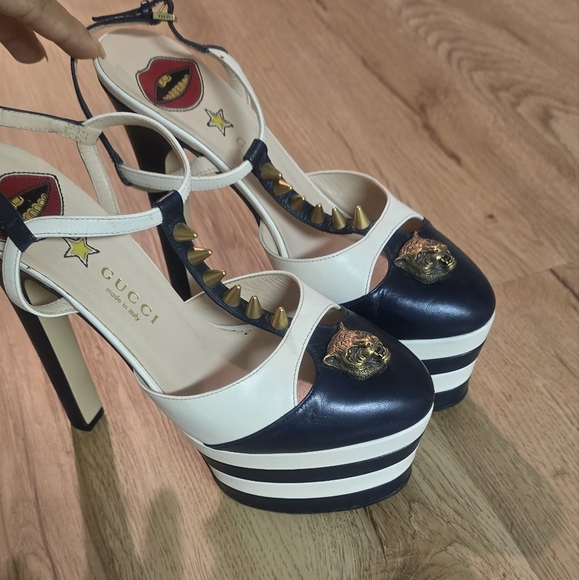 Gucci red carpet edition platform heels size 36.5 used once only - Picture 2 of 15